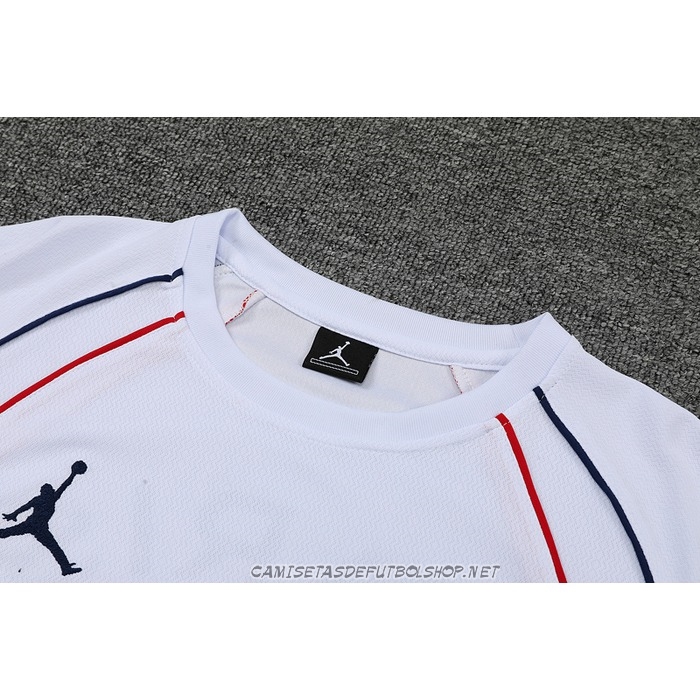Chandal del Paris Saint-Germain Jordan 22-23 Manga Corta Blanco - Pantalon Corto